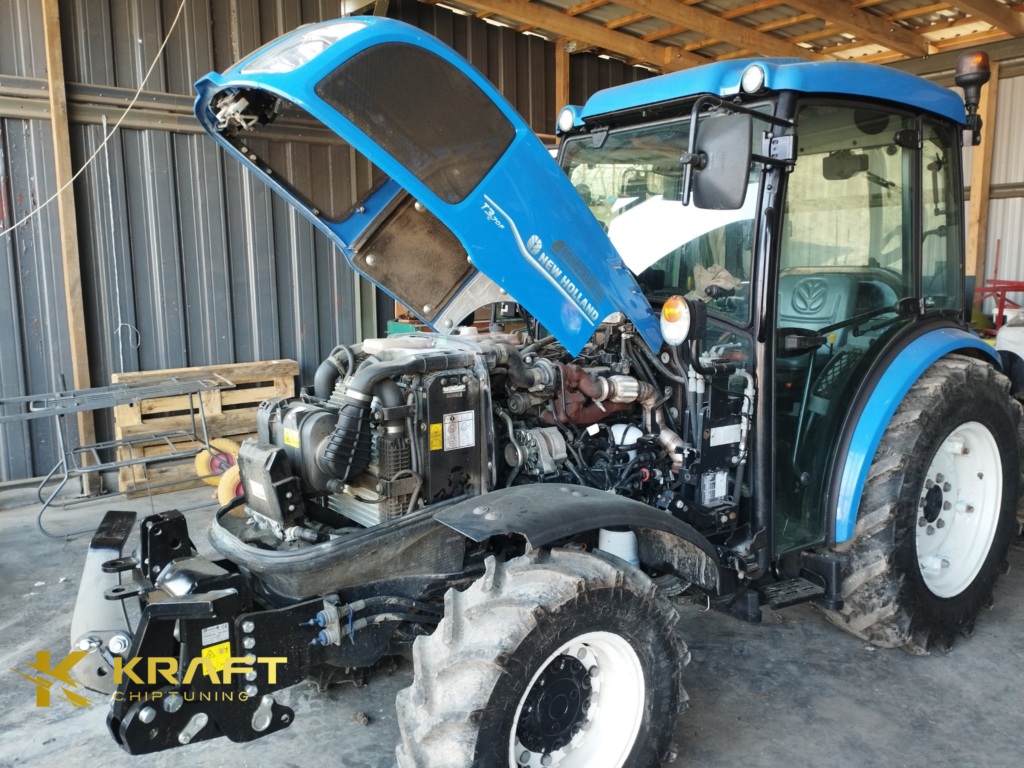 New Holland T3 70F 2.9L - dezaktywacja DPF i EGR oraz wykonanie wydechu ze stali nierdzewnej