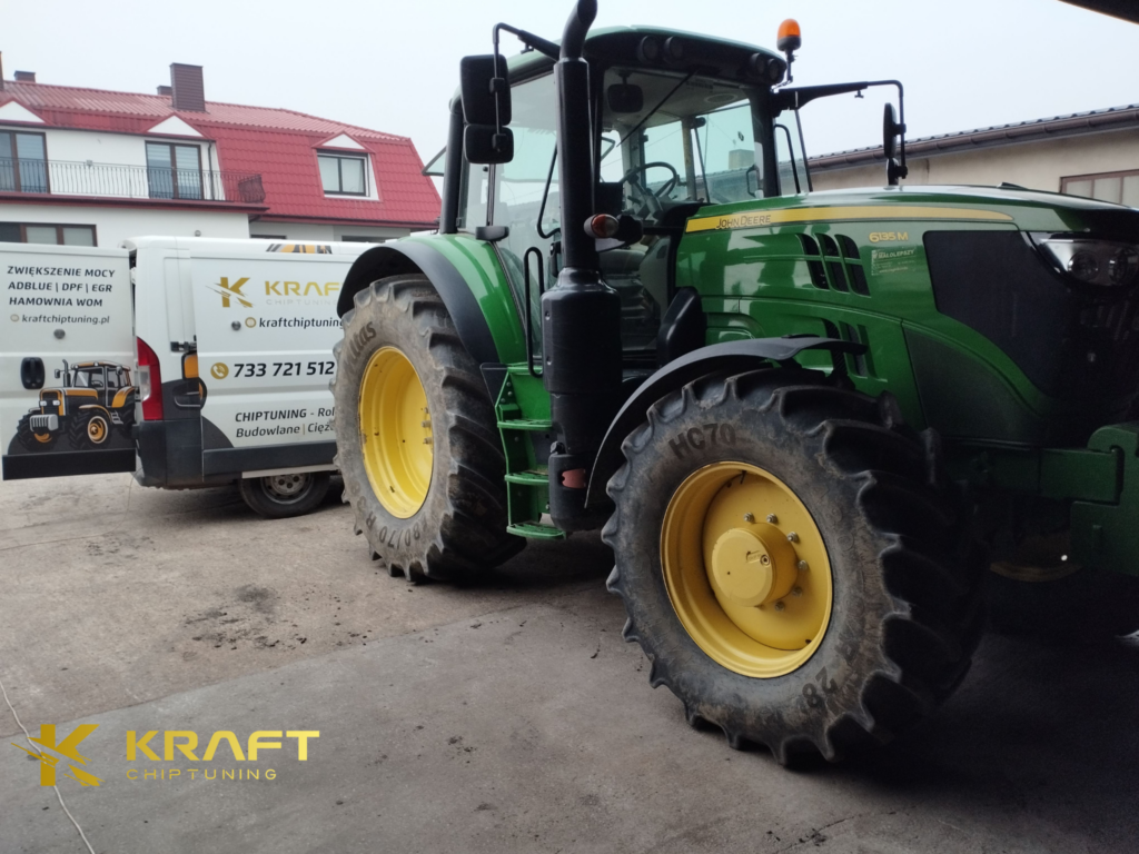 John Deere 6135M 4.5L - podniesienie mocy