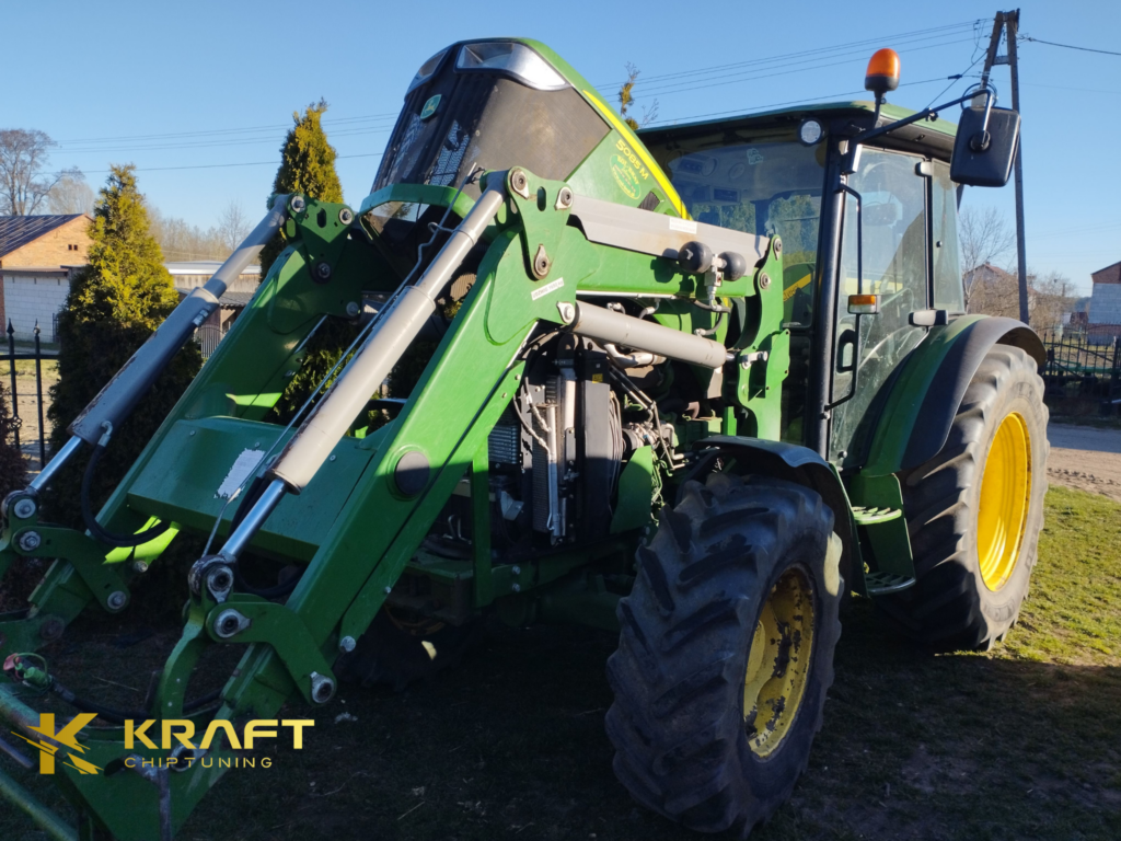 John Deere 5085M 4.5 litra - podniesienie mocy, wyłączenie EGR / DPF z wykonaniem wydechu ze stali nierdzewnej