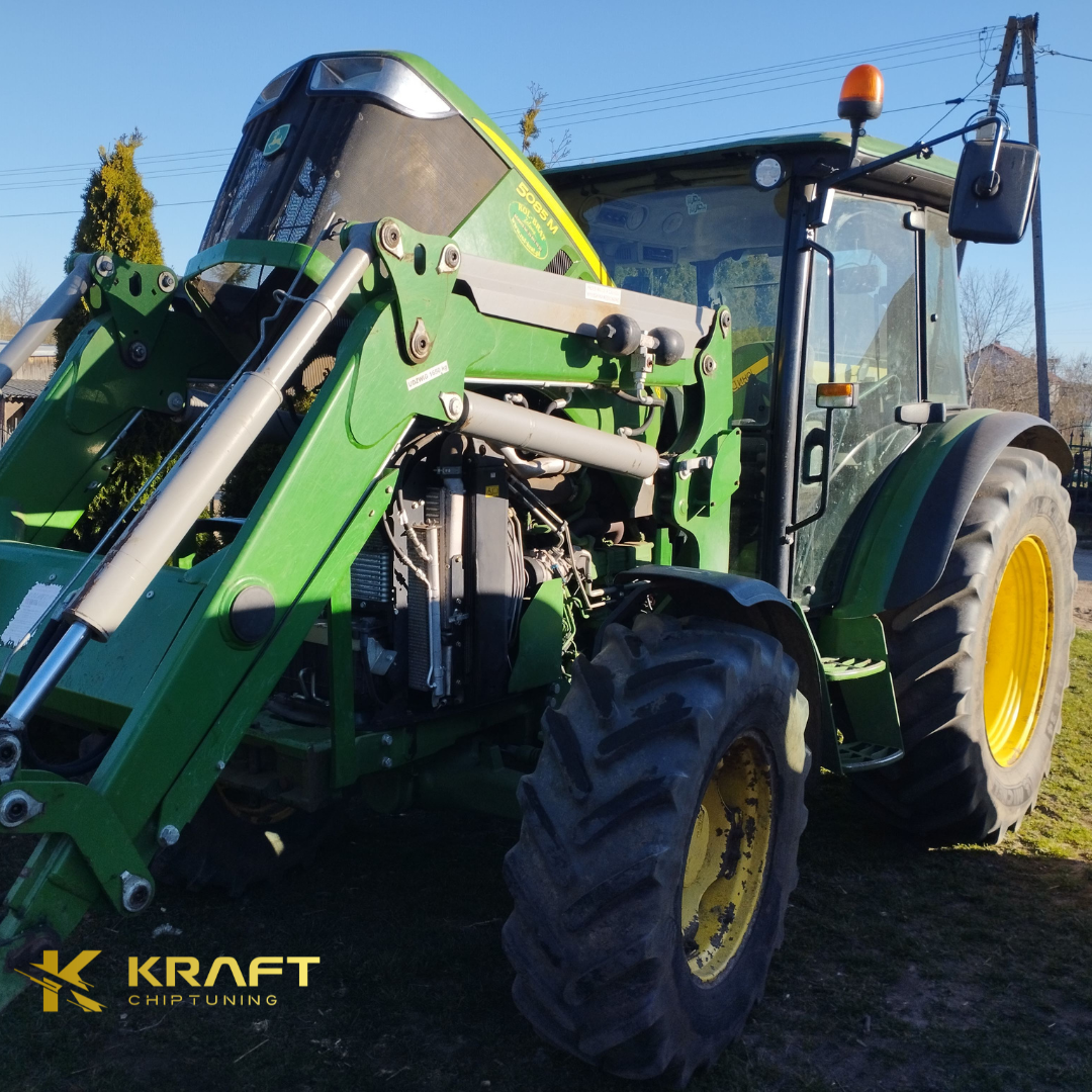 John Deere 5085M 4.5 litra - podniesienie mocy, wyłączenie EGR / DPF z wykonaniem wydechu ze stali nierdzewnej