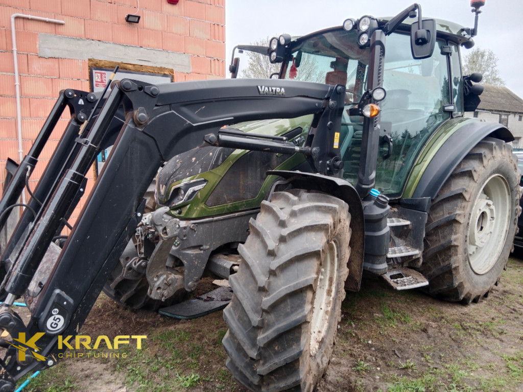 Valtra G105 4.4 litra SISU Tier5 - podniesienie mocy , wyłączenie AdBlue / EGR / DPF oraz wykonanie wydechu ze stali nierdzewnej