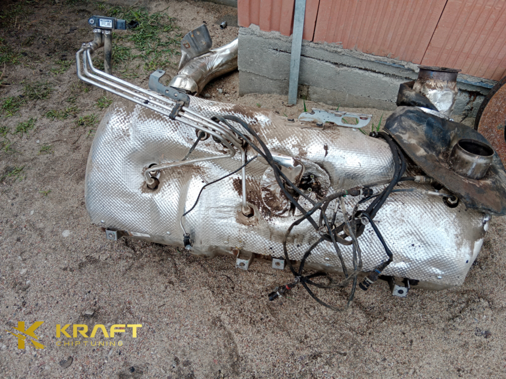 Valtra G105 4.4 litra SISU Tier5 - podniesienie mocy , wyłączenie AdBlue / EGR / DPF oraz wykonanie wydechu ze stali nierdzewnej