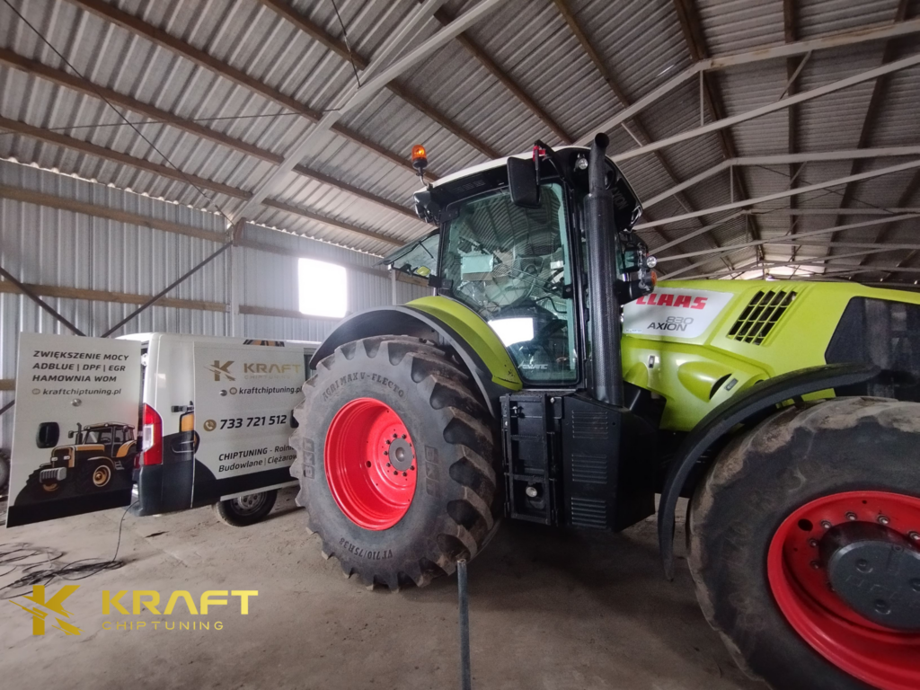 Claas Axion 830 6.7 litra FPT - podniesienie mocy oraz wyłączenie AdBlue