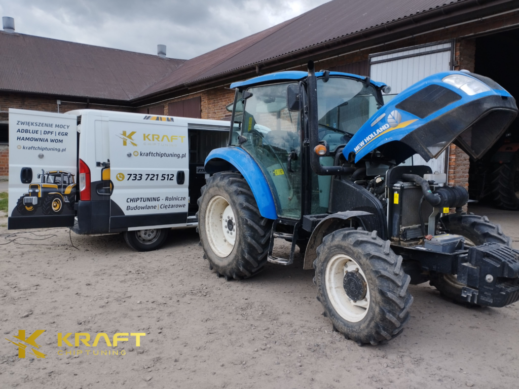New Holland T4 65- podniesienie mocy na pompie mechanicznej