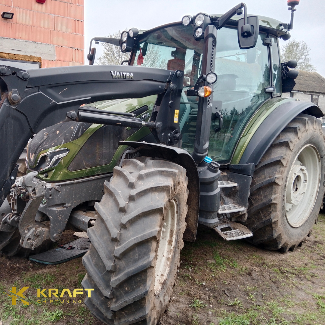 Valtra G105 4.4 litra SISU Tier5 - podniesienie mocy , wyłączenie AdBlue / EGR / DPF oraz wykonanie wydechu ze stali nierdzewnej