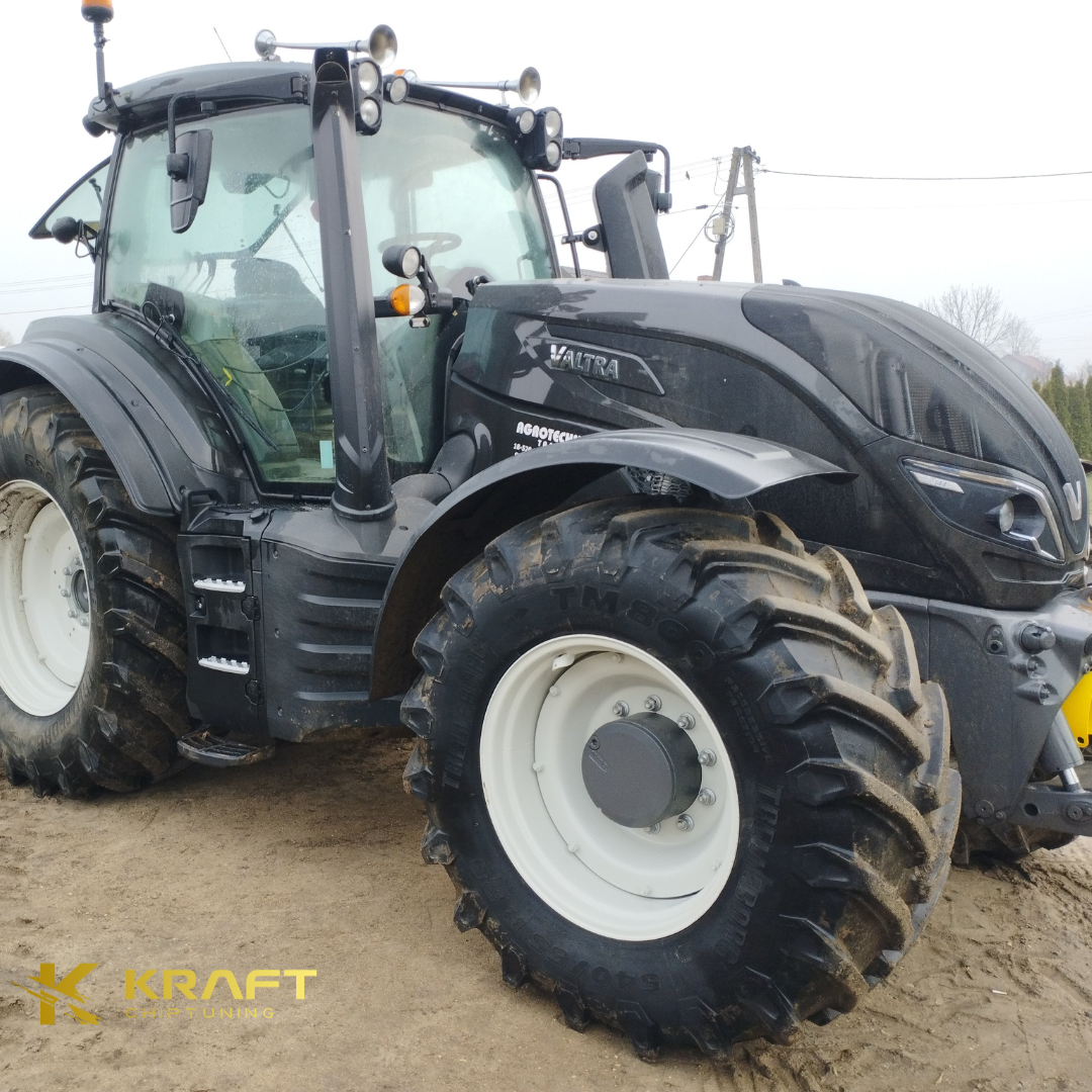 Valtra T144 6.6 litra SISU Tier 5- wyłączenie AdBlue / EGR / DPF z wykonaniem wydechu ze stali nierdzewnej