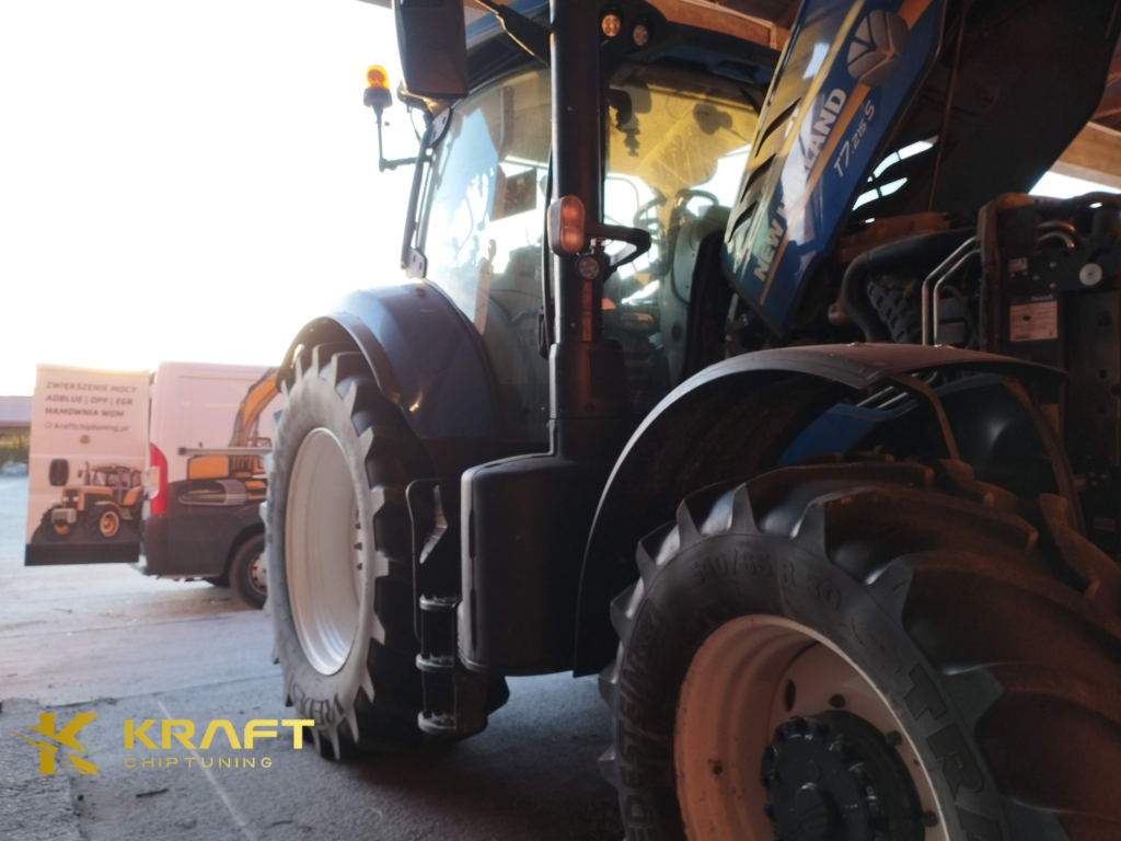 New Holland T7 215S 6.7 litra Tier 5 - podniesienie mocy, wyłączenie AdBlue / EGR / DPF