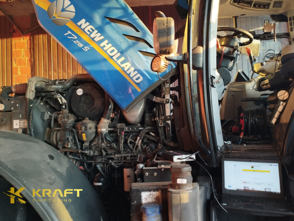 New Holland T7 215S 6.7 litra Tier 5 - podniesienie mocy, wyłączenie AdBlue / EGR / DPF