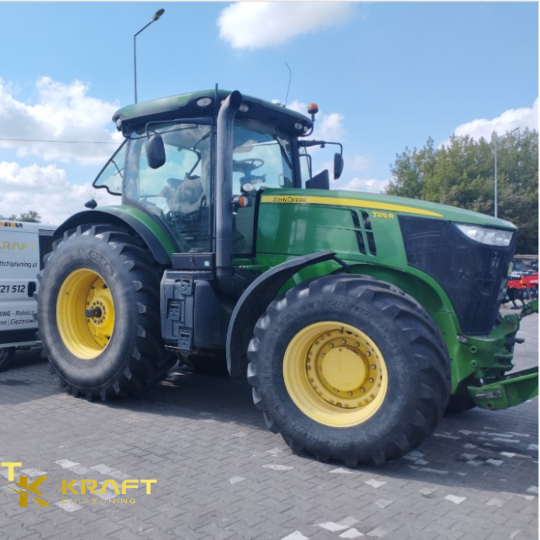 John Deere 7215R - podniesienie mocy