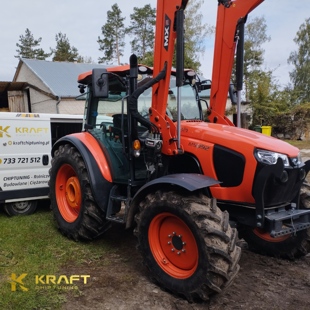 Kubota M5092 3.8 litra - podniesienie mocy, wyłączenie AdBlue / EGR / DPF