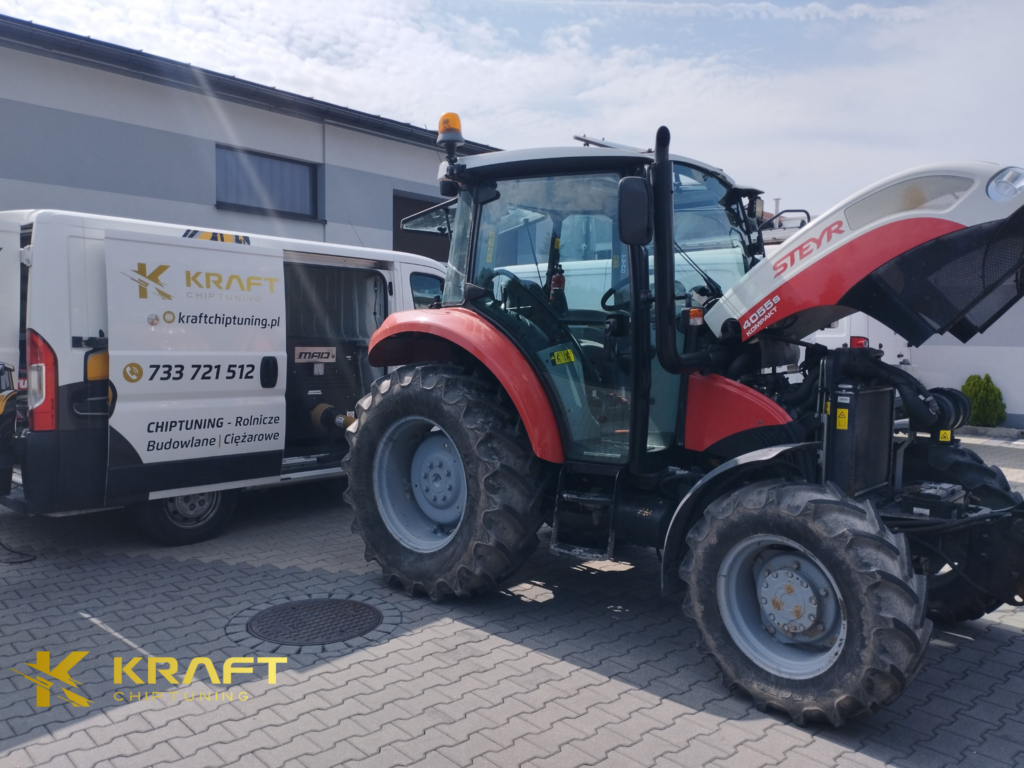 Steyr 4055 Kompakt S 3.2 litra - podniesienie mocy na pompie mechanicznej