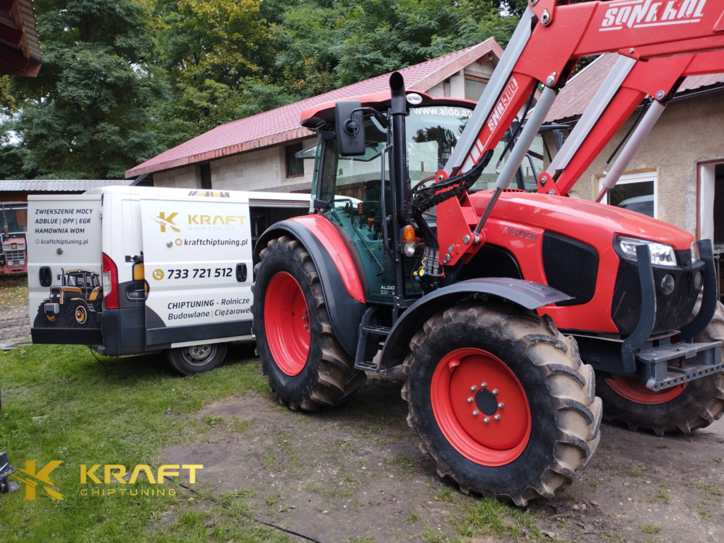 Kubota M5091 3.8 litra - podniesienie mocy, wyłączenie AdBlue / EGR / DPF