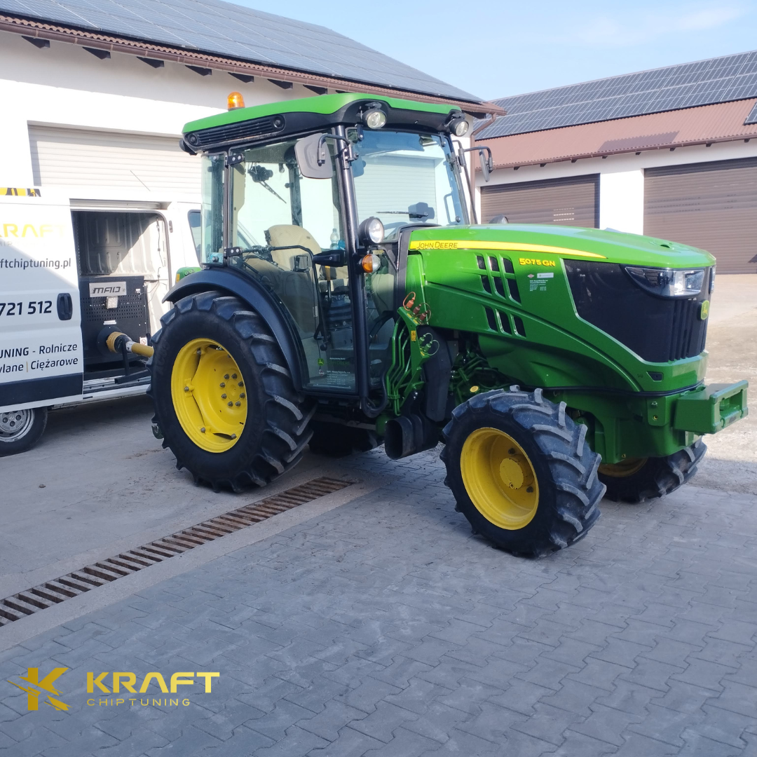 John Deere 5075GN 3.4 litra FPT - podniesienie mocy