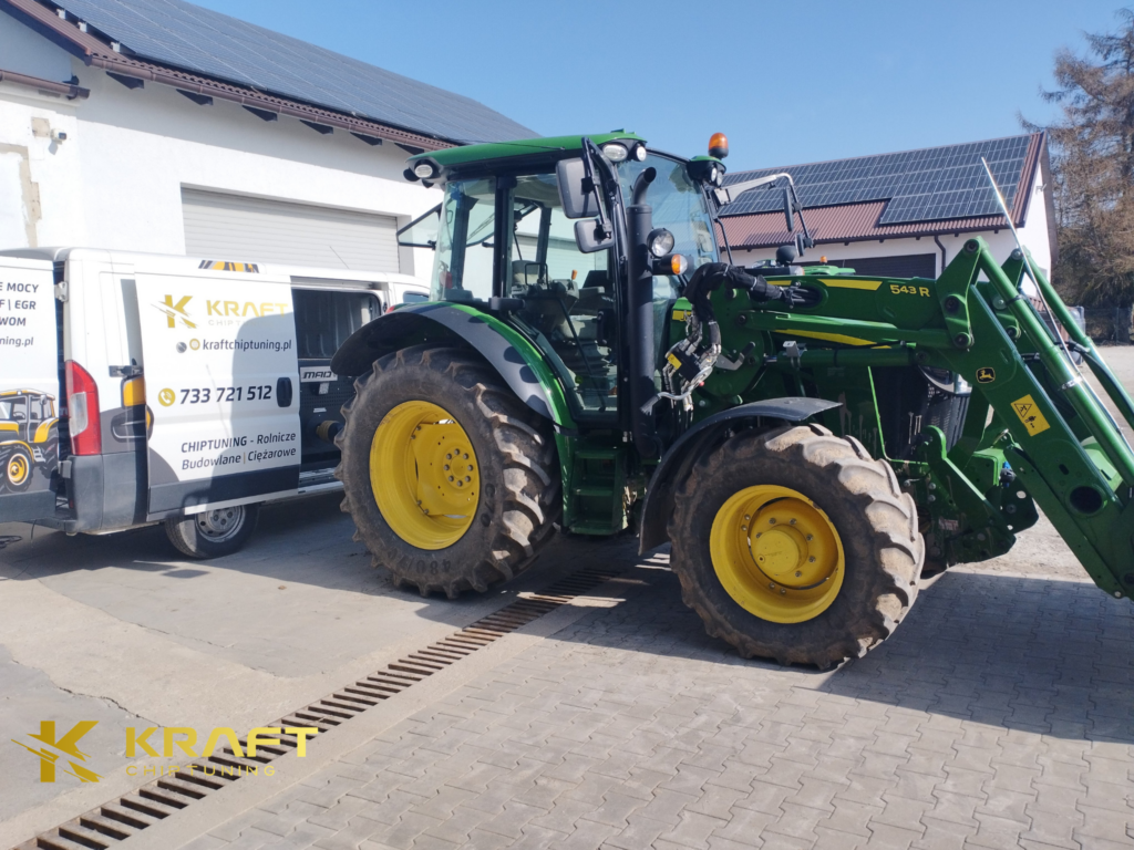 John Deere 5100R 4.5 litra - podniesienie mocy