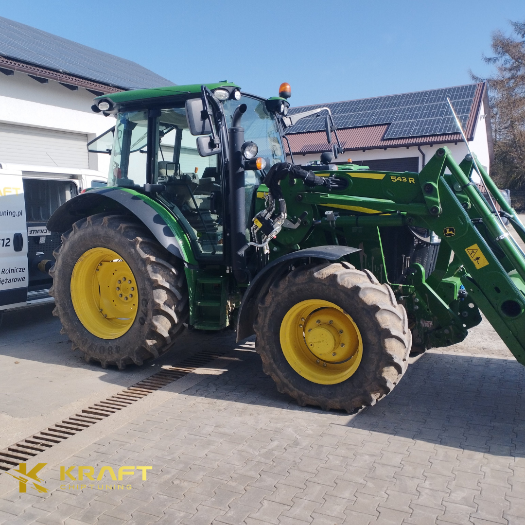 John Deere 5100R 4.5 litra - podniesienie mocy