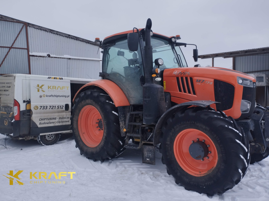 Kubota M7173 6.1 litra - podniesienie mocy