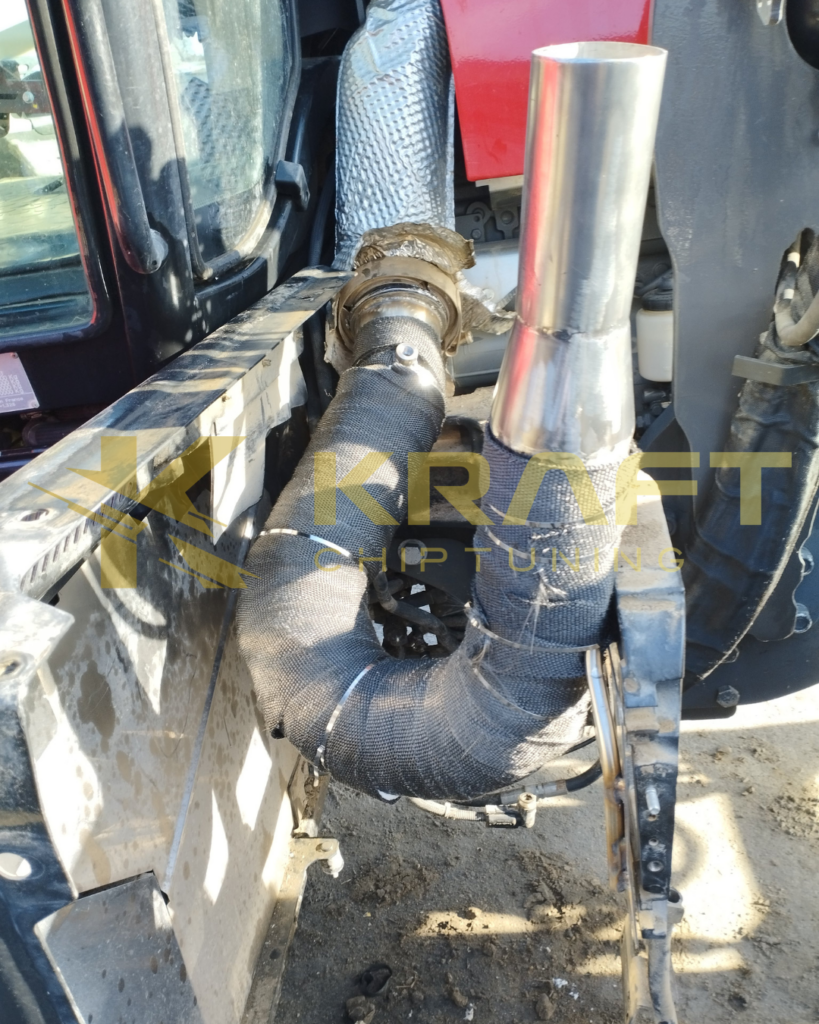 Massey Ferguson 7715S 6.6 litra SISU - podniesienie mocy, wyłączenie AdBlue, usunięcie DPF wraz z wykonaniem wydechu ze stali nierdzewnej