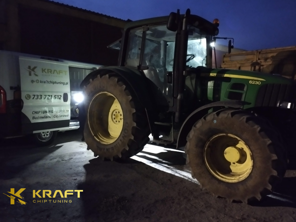 John Deere 6230 4.5 litra - podniesienie mocy
