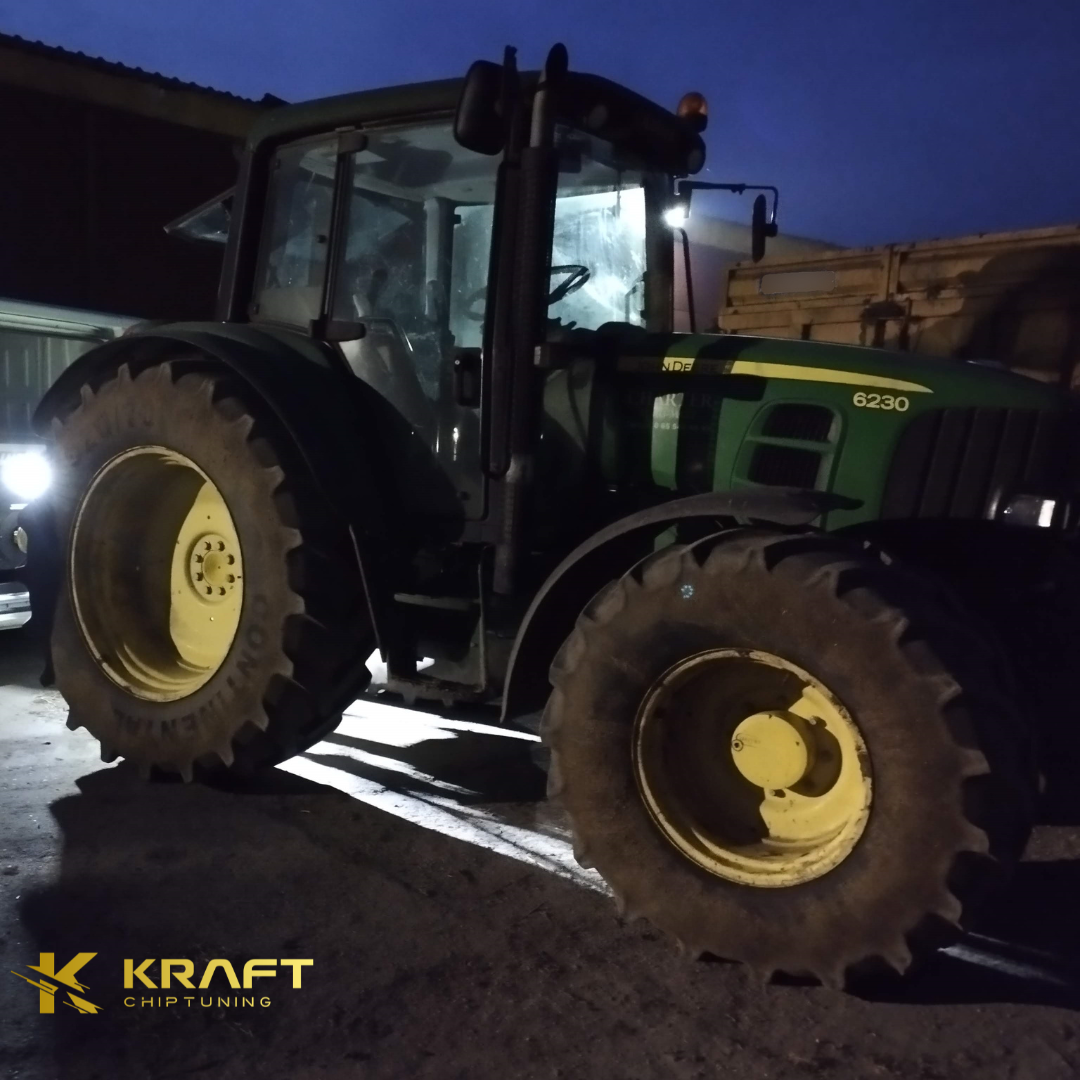 John Deere 6230 4.5 litra - podniesienie mocy