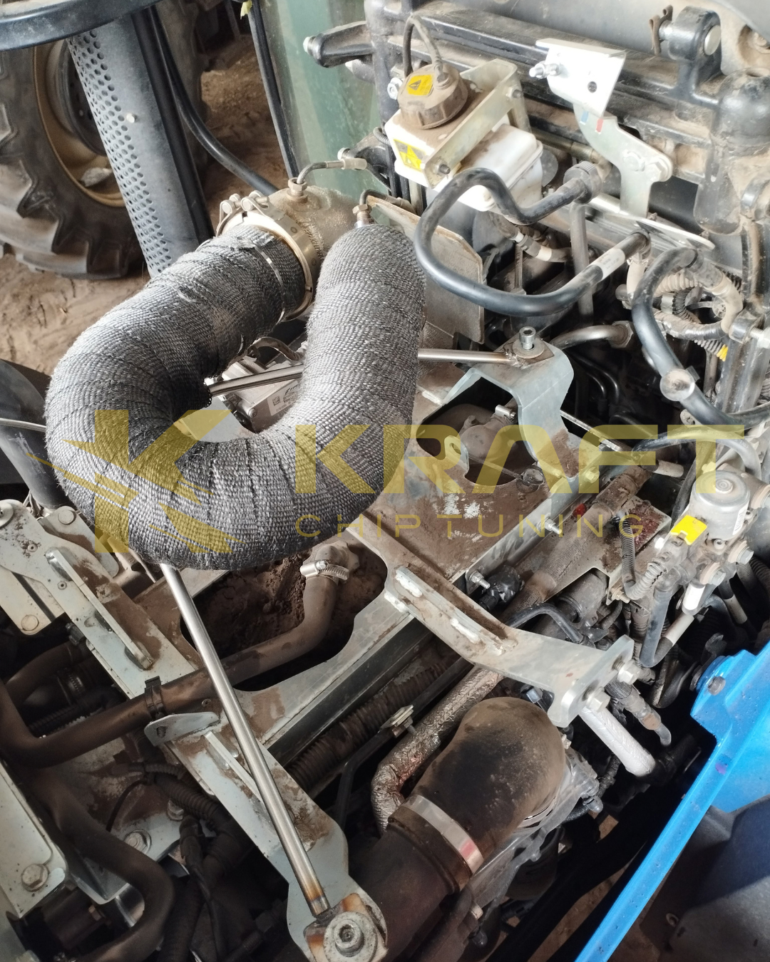 Wydech CNH 4.5 litra zamiast DPF SCR